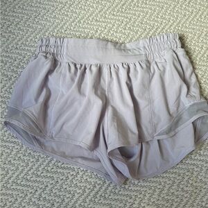 Lululemon lavender hotty hot shorts size 6